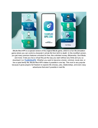 Bitlife Mod APK - Best Game To Download