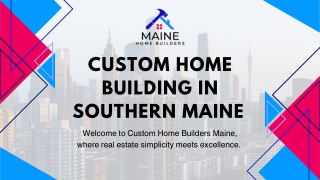 Construction and Home Financing Loans - Maine Home Builders