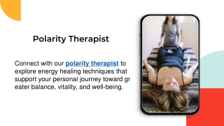 Polarity Therapist