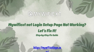 Mywifiext net Login Setup Page Not Working Let’s Fix It!