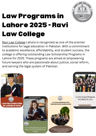Ravi Law College Lahore – Your Complete Guide to Law Admissions, Scholarships &