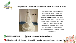 Buy Online Loknath Baba Marble Murti & Statue in India