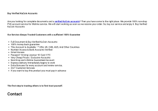 Buy Verified KuCoin Accounts