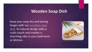 Wooden Soap Dish