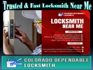 Trusted & Fast Locksmith Near Me