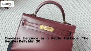 Timeless Elegance in a Petite Package: The Hermes Kelly Mini 20