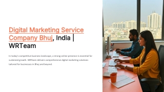 Digital Marketing Service Company Bhuj, India | WRTeam