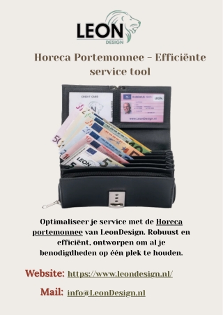 Horeca Portemonnee - Efficiënte service tool