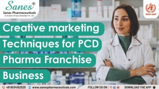 Creative marketing strategies for the PCD Pharma franchise business