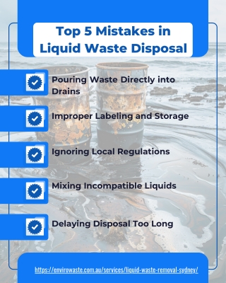Top 5 Mistakes in Liquid Waste Disposal