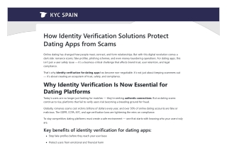 Identity Verification for Dating Apps_ Boost Compliance & User Trust