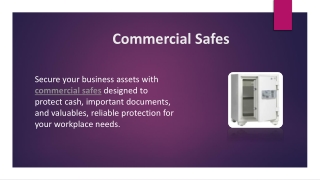 Commercial Safes