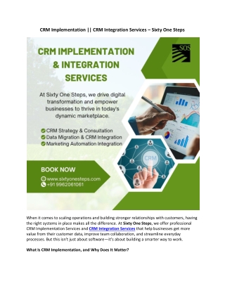 CRM Implementation  CRM Integration Services