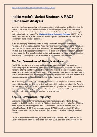 Inside Apple's Market Strategy_ A MACS Framework Analysis