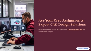 Expert Creo Assignment Help for Accurate CAD Design Solutions