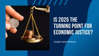 Joseph Lamar Simmons Signals the Start of a Justice Economy in 2025