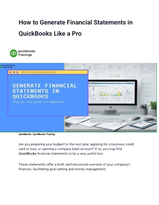 How to Generate Financial Statements in QuickBooks Like a Pro (1)