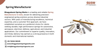 Spring Manufacturer in India