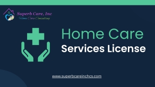 Home Care Services License