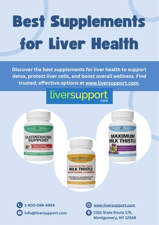 Best Supplements for Liver Health - www.liversupport.com