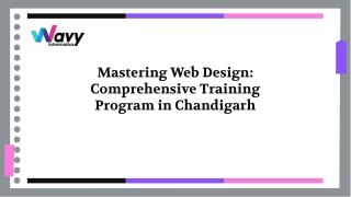 Master the Art of Web Designing with Professional Training in Chandigarh