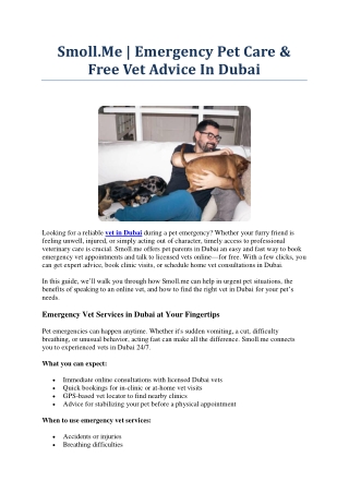 Talk to a vet online