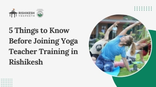 5 Things to Know Before Joining Yoga Teacher