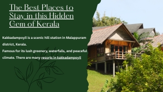 Resorts in kakkadampoyil-og