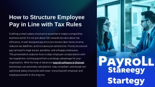 How to Structure Employee Pay in Line with Tax Rules