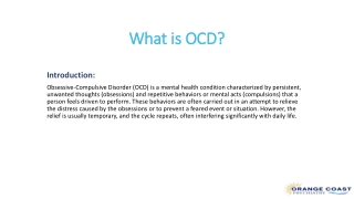 What is OCD (ocp)