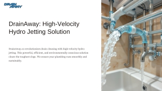 DrainAway: High-Velocity Hydro Jetting Solution