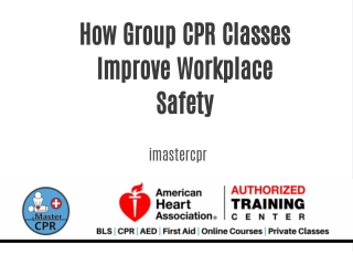 How Group CPR Classes Improve Workplace Safety