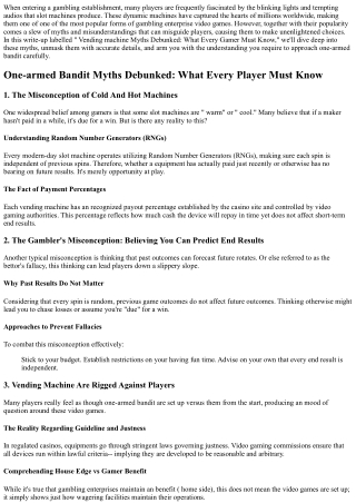 Online Slot  Misconception Debunked: What  Every Single  Game player  Ought To K