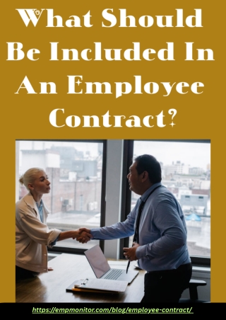 What Should Be Included In An Employee Contract?