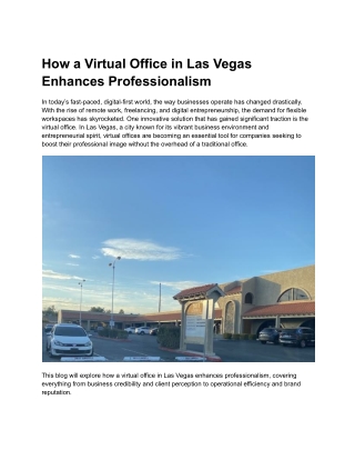 BSSI Virtual Office Las Vegas