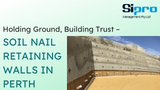 Holding Ground, Building Trust – Soil Nail Retaining Walls In Perth