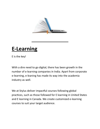 Elearning