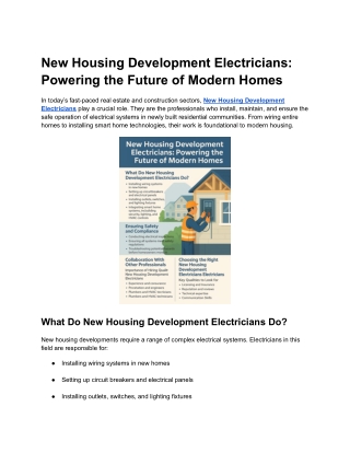 New Housing Development Electricians_ Powering the Future of Modern Homes (1)