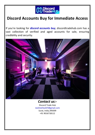 Discord Accounts Buy for Immediate Access