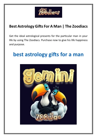 Best Astrology Gifts For A Man