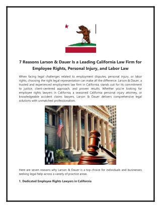 California personal injury attorney