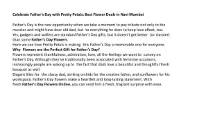 Father’s Day Flower