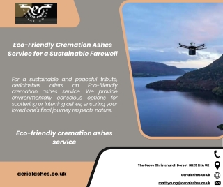 Eco-Friendly Cremation Ashes Service for a Sustainable Farewell