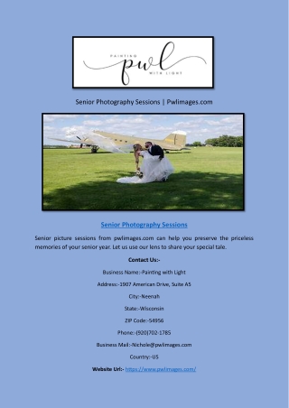 Senior Photography Sessions | Pwlimages.com