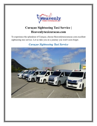 Curaçao Sightseeing Taxi Service