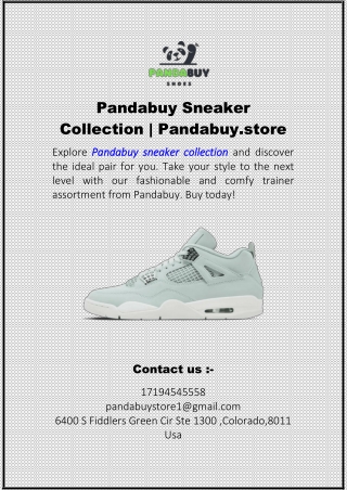 Pandabuy Sneaker Collection  Pandabuy.store