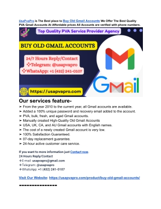 5 Best Trustable Sites to Buy Old Gmail Accounts