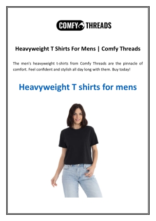 Heavyweight T Shirts For Mens