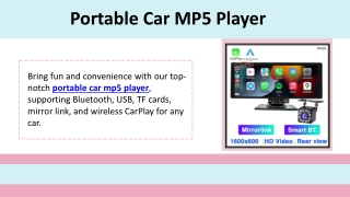 Portable Car MP5 Player