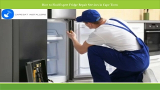 How to Find Expert Fridge Repair Services in Cape Town